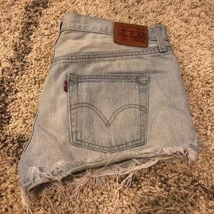 Levi’s High Rise denim shorts